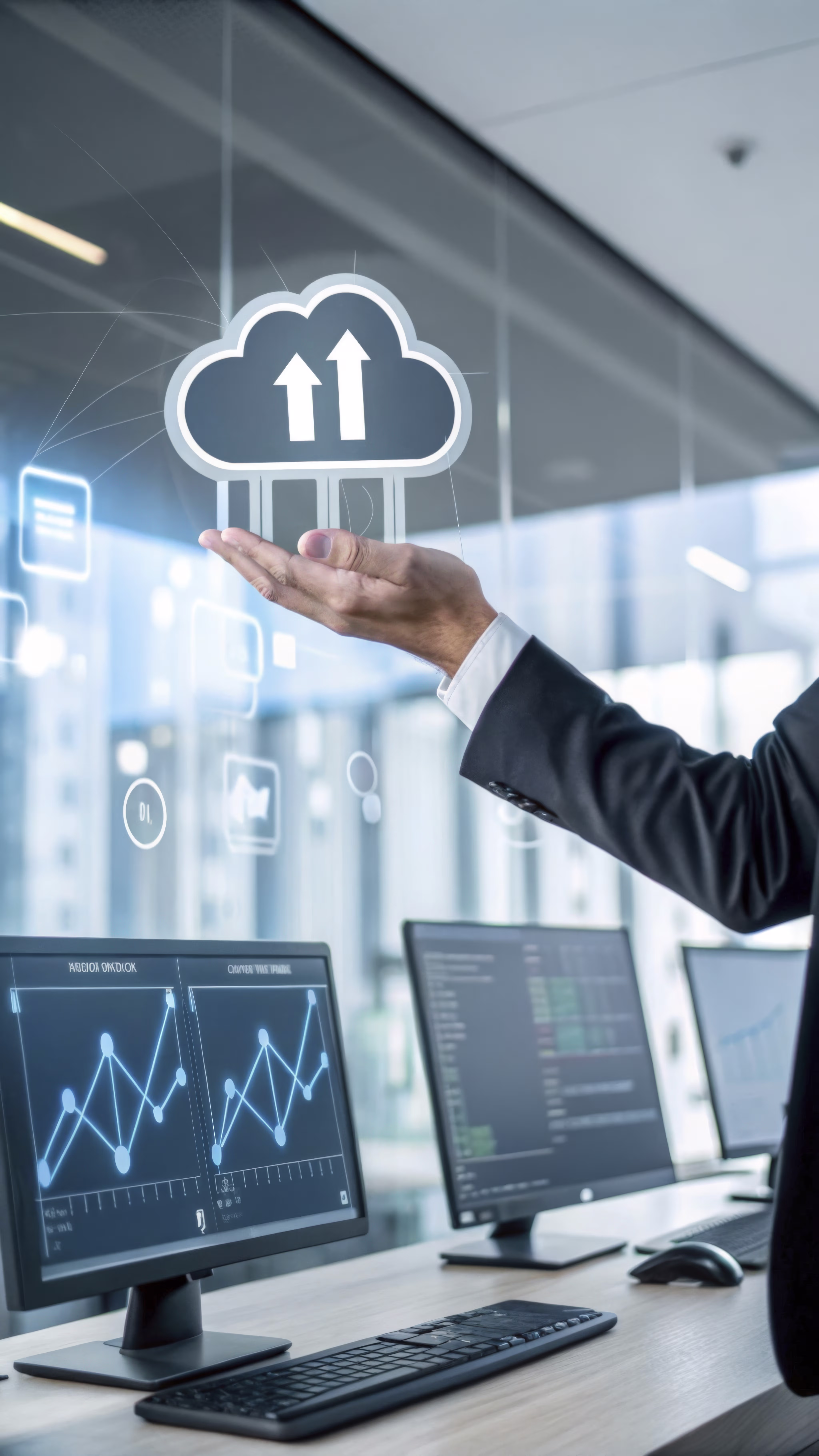 businessman-using-cloud-computing-system