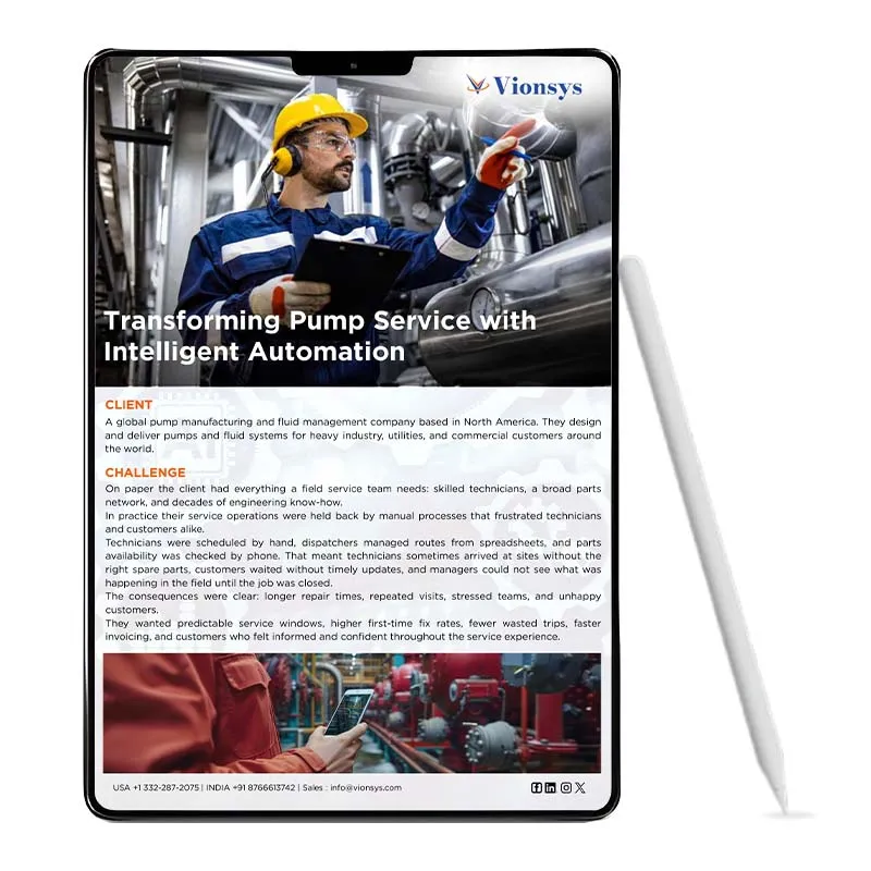 Transforming Pump Service with Intelligent Automation side image